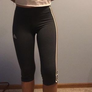 Woman's XS Adidas Dark Grey Capris
